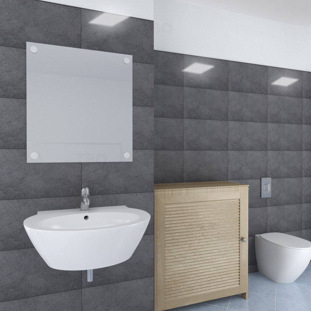 Sunhearrt Miledston Grey DK Glossy 450 mm x 300 mm Ceramic Wall Tile
