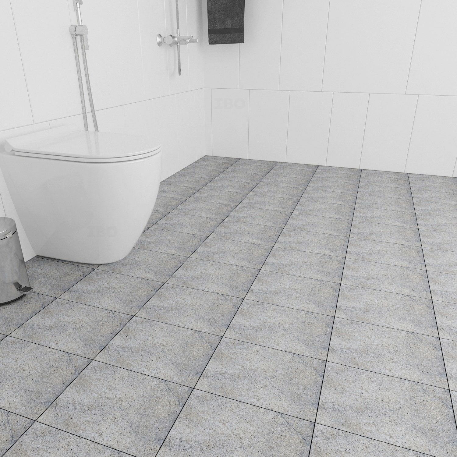 Orient Bell Ducati Grey FL Textured 300 mm x 300 mm Ceramic Floor Tile