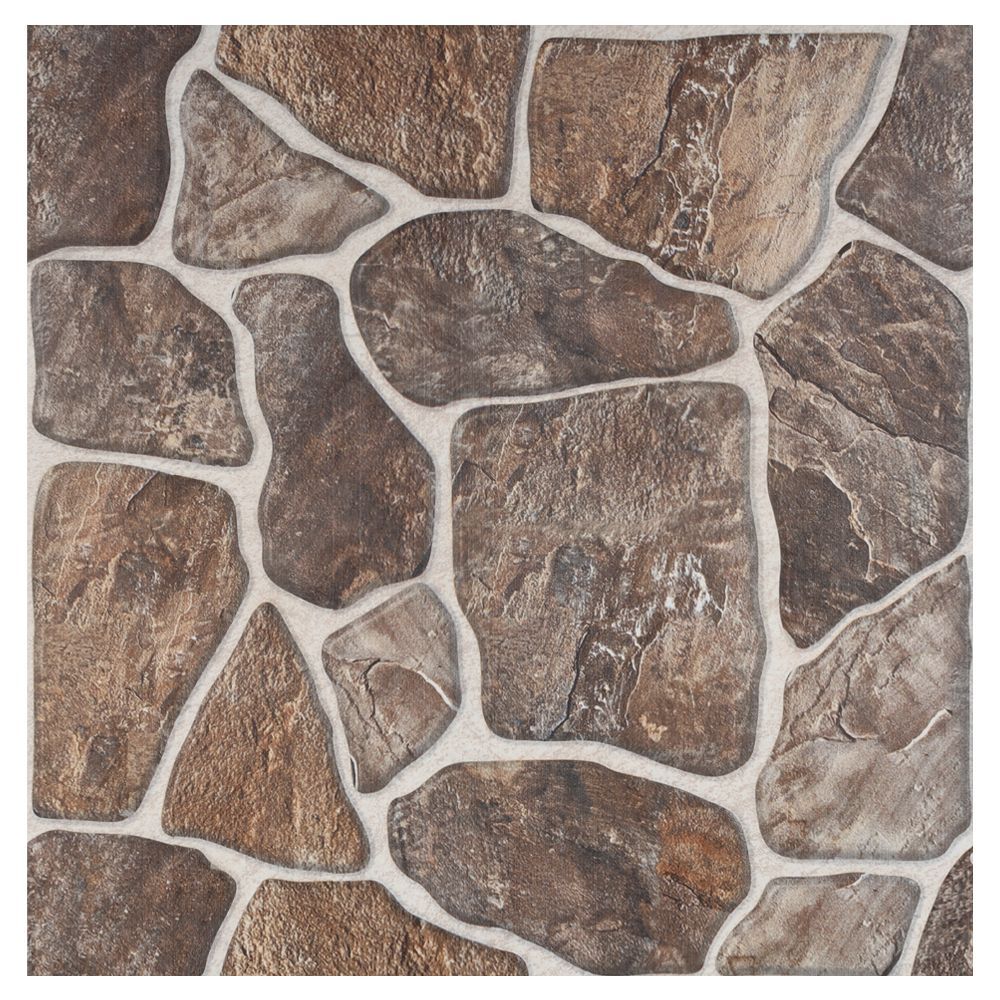 Orient Bell HRP Rock Natural Textured 400 mm x 400 mm Ceramic Parking Tile