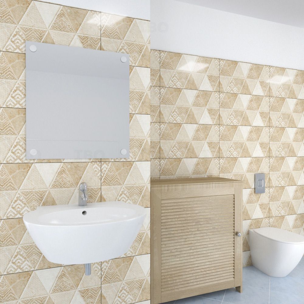 Orient Bell Equilateral Flora HL 1 Glossy 600 mm x 300 mm Ceramic Wall Tile