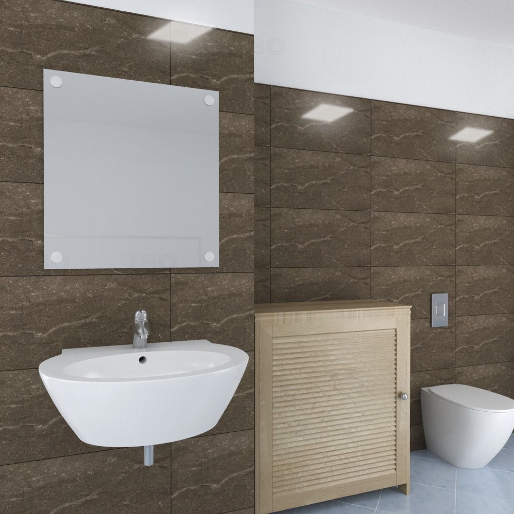 Orient Bell Piasentina Stone Brown Glossy 600 mm x 300 mm Ceramic Wall Tile