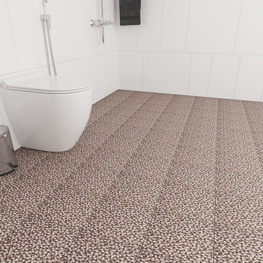 Kajaria Electra Brown Textured 300 mm x 300 mm Ceramic Floor Tile