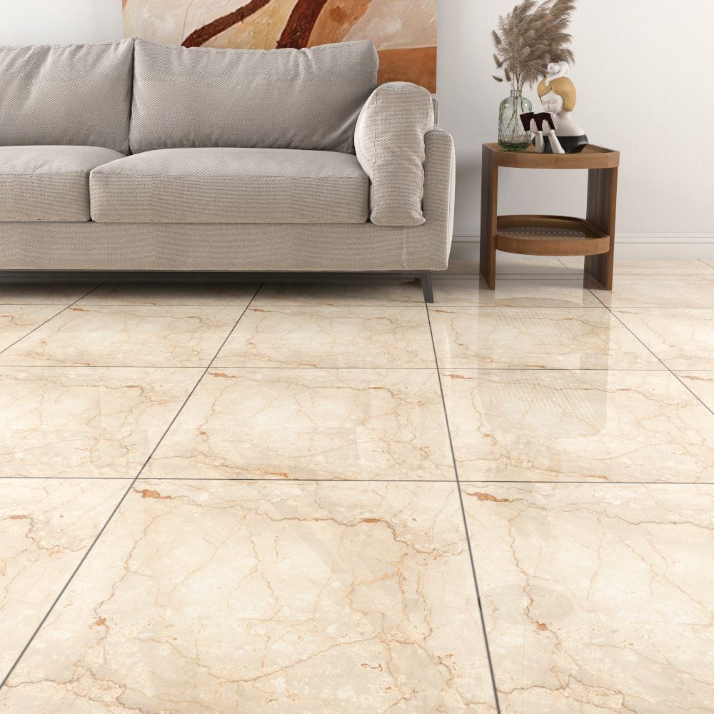 Somany Duragres Valor Albestro Honey FP Glossy 600 mm x 600 mm GVT Tile