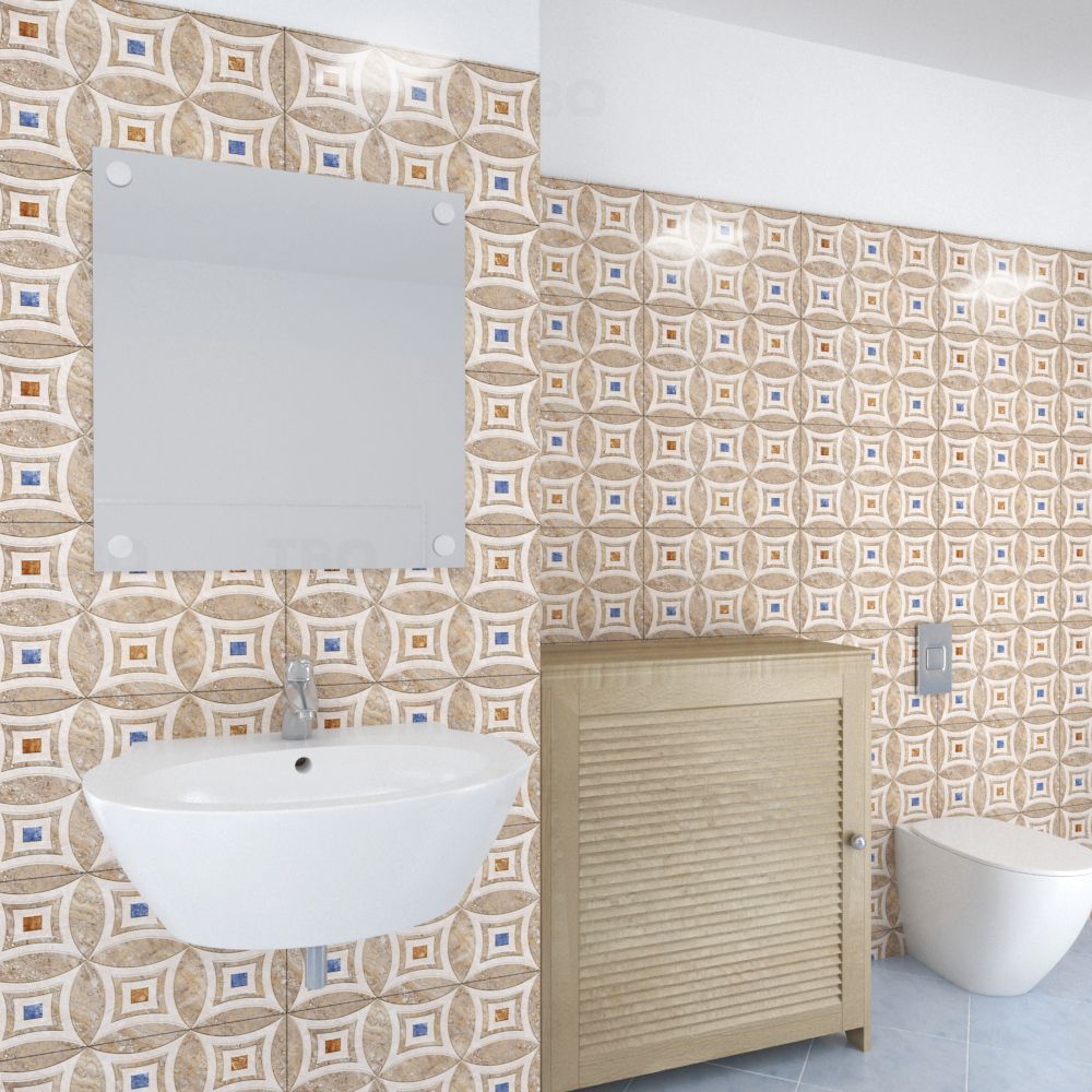 Orient Bell Paradise Multi HL Glossy 450 mm x 300 mm Ceramic Wall Tile