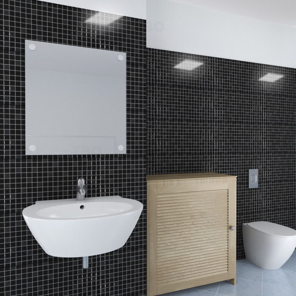 Somany Glosstra Mosaik Black Glossy 600 mm x 300 mm Ceramic Wall Tile