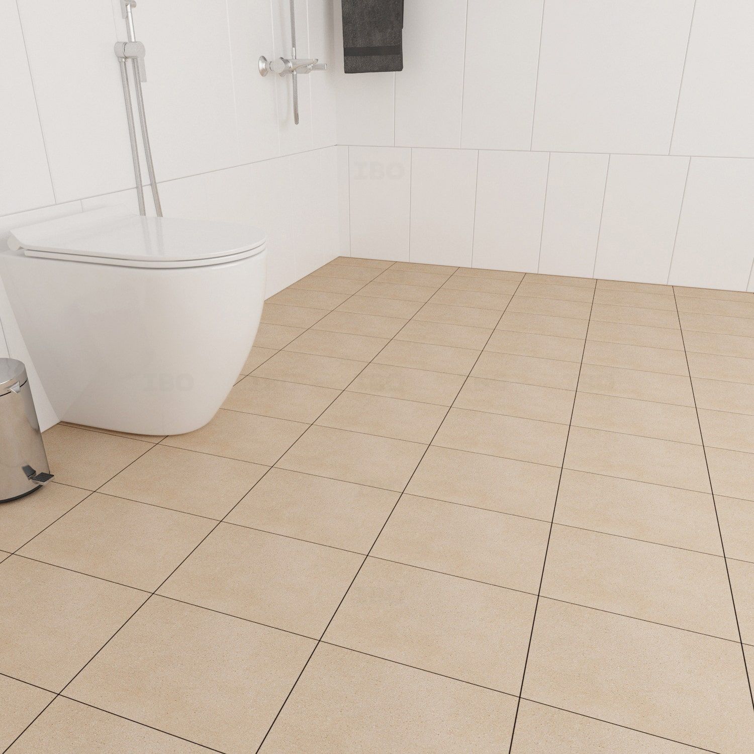 Orient Bell Moroccan Beige DK FL Textured 300 mm x 300 mm Ceramic Floor Tile