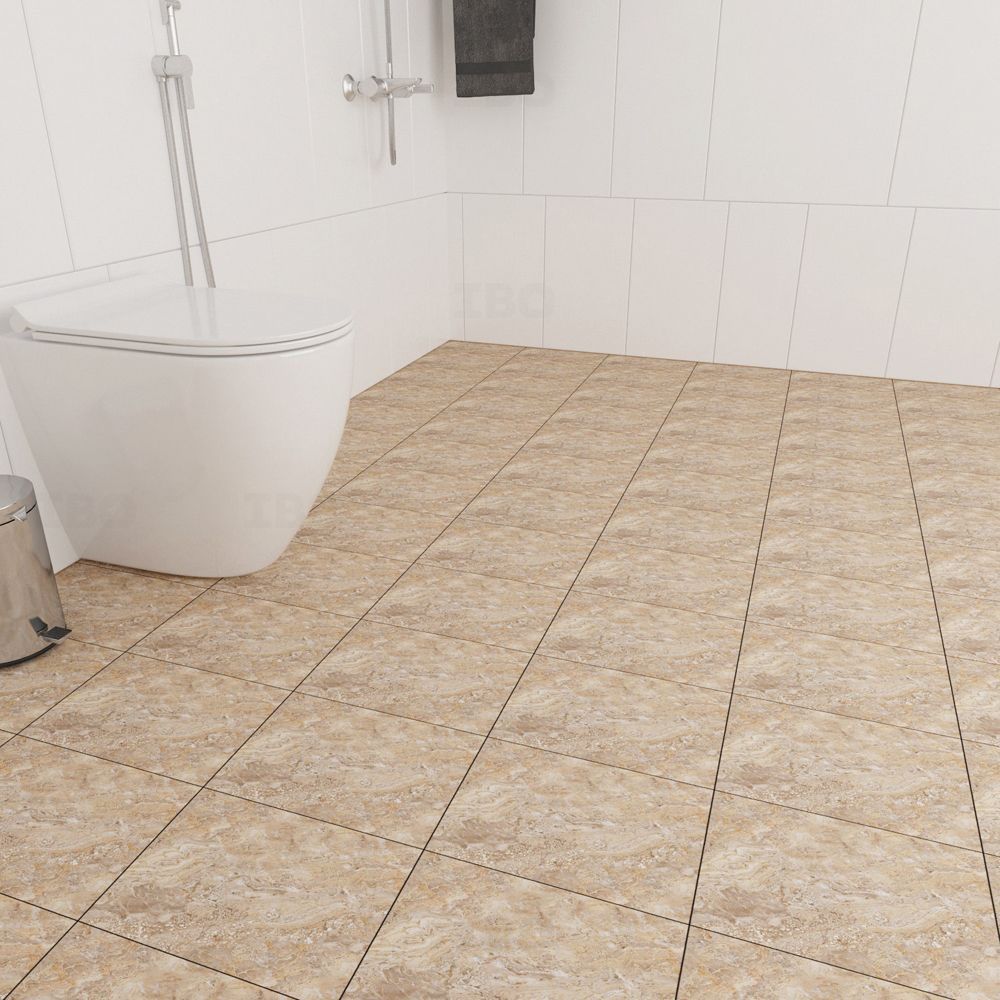 Orient Bell Paradise Beige FL Textured 300 mm x 300 mm Ceramic Floor Tile