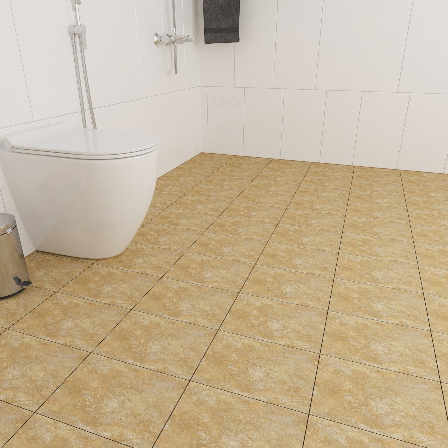Orient Bell Balboa Beige DK Textured 300 mm x 300 mm Ceramic Floor Tile