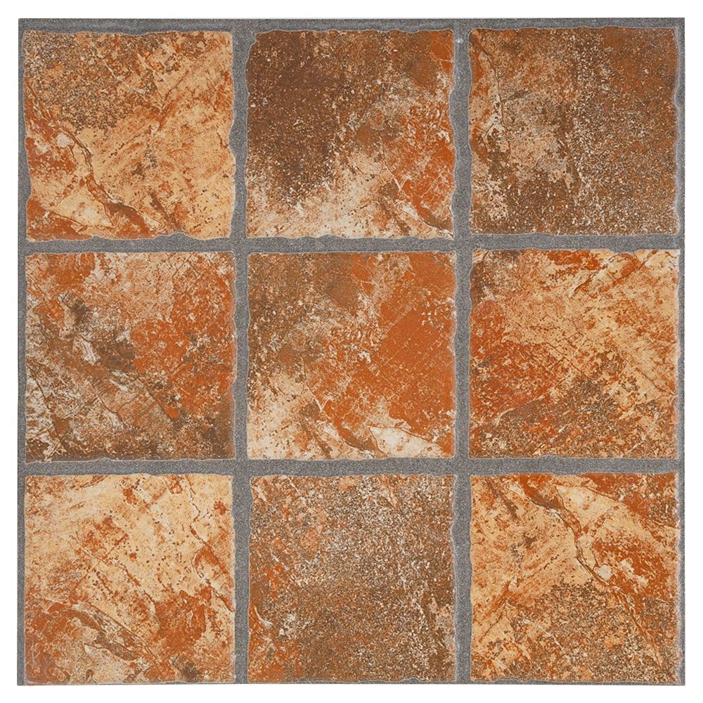 Somany Durastone Helmer Brown Textured 300 mm x 300 mm Vitrified Parking Tile