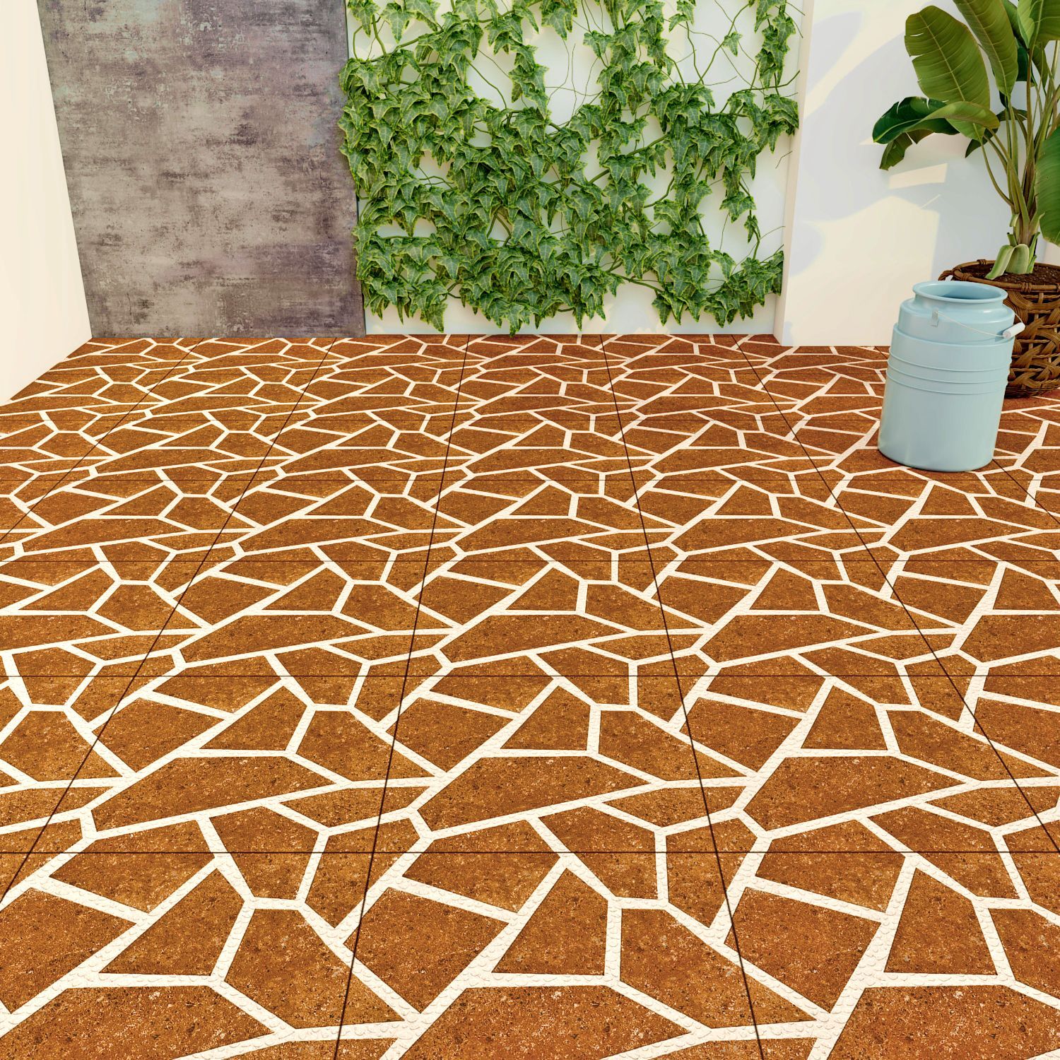 Sunhearrt Gemstone Cotto Textured 300 mm x 300 mm Vitrified Parking Tile