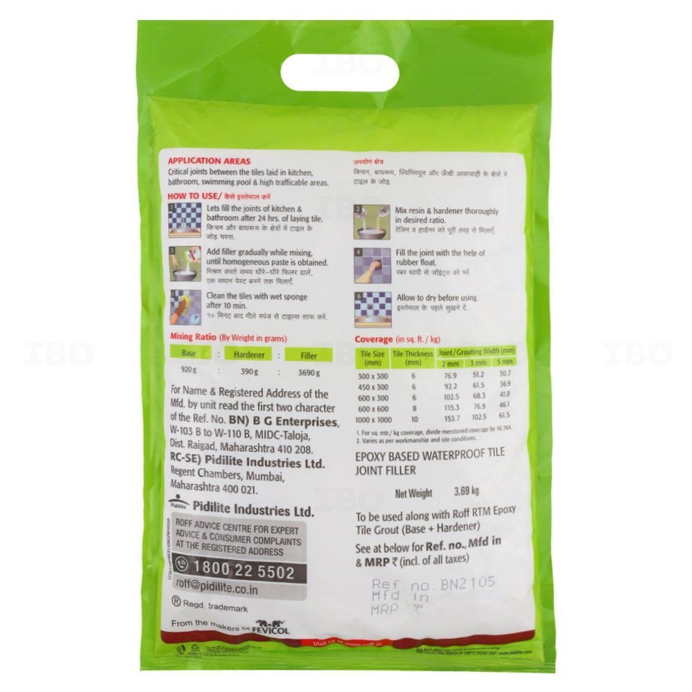 Roff Rainbow Tile Mate 3.69 kg Snow White Tile Epoxy Grout