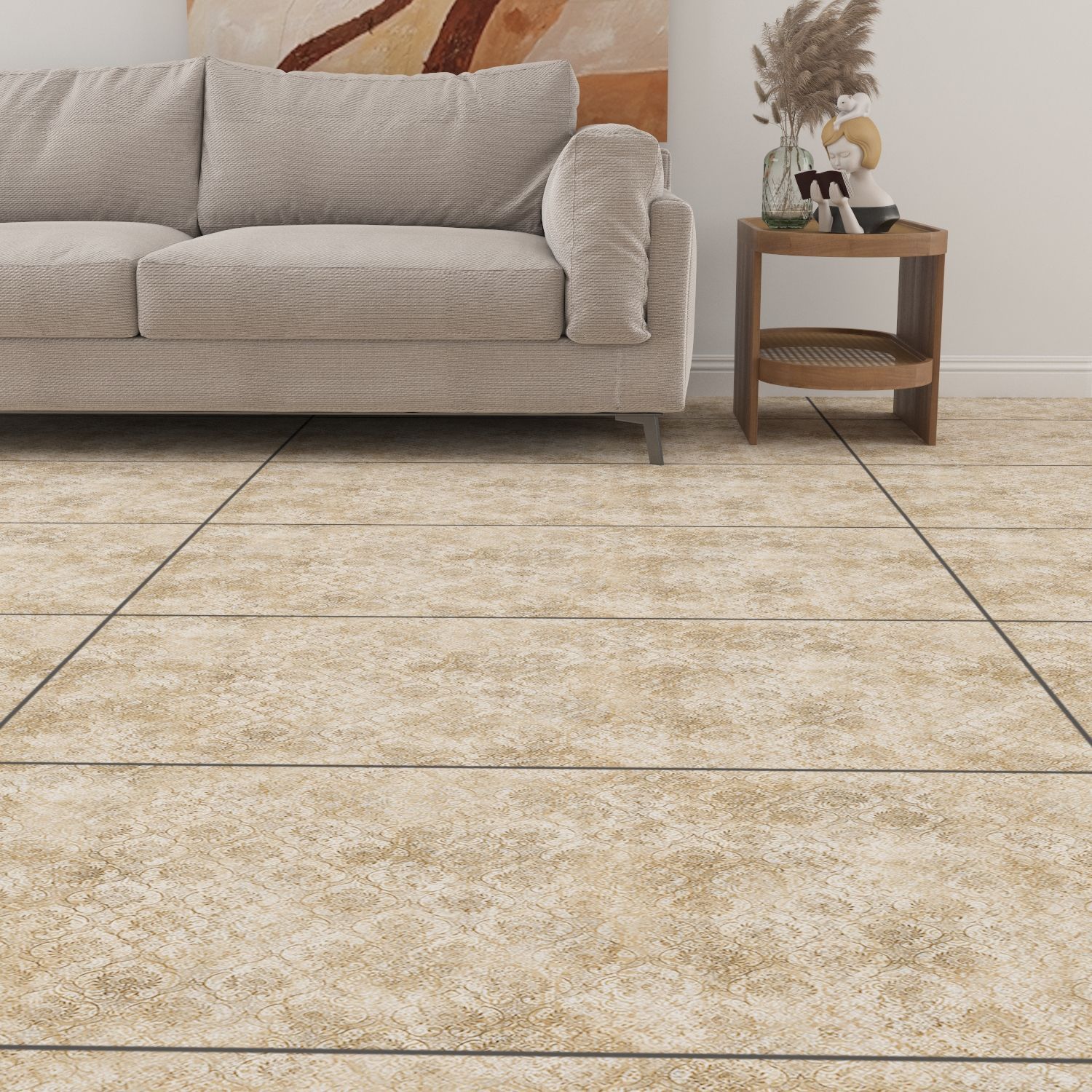 Somany Duragres Grande Valor Liston Brown Decor Textured 1200 mm x 600 mm GVT Tile