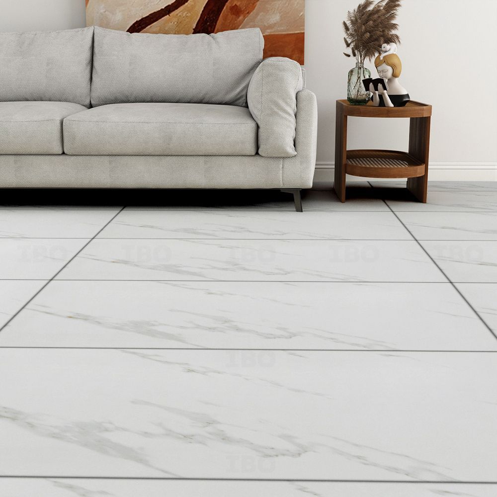 Shreeji Bianco Stone Glossy 1200 mm x 600 mm GVT Tile