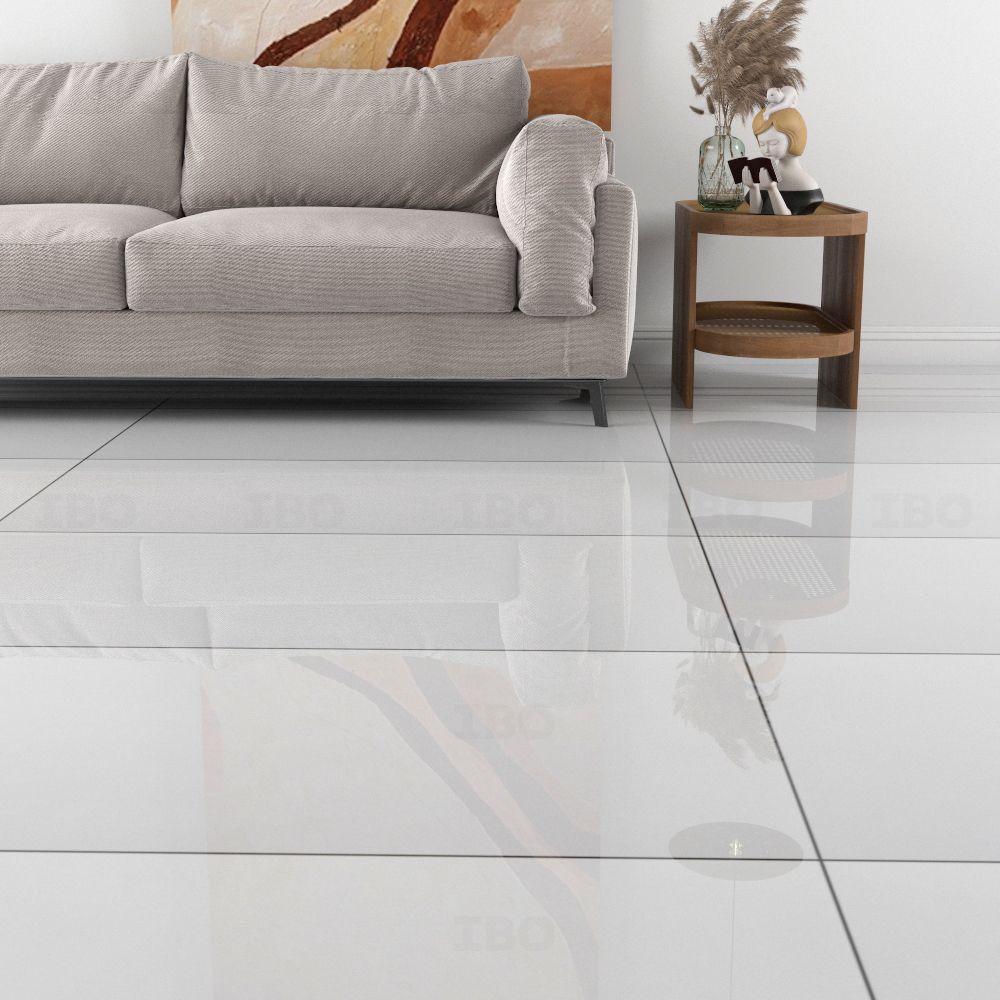 Sunhearrt D.G. White Glossy 1200 mm x 600 mm GVT Tile
