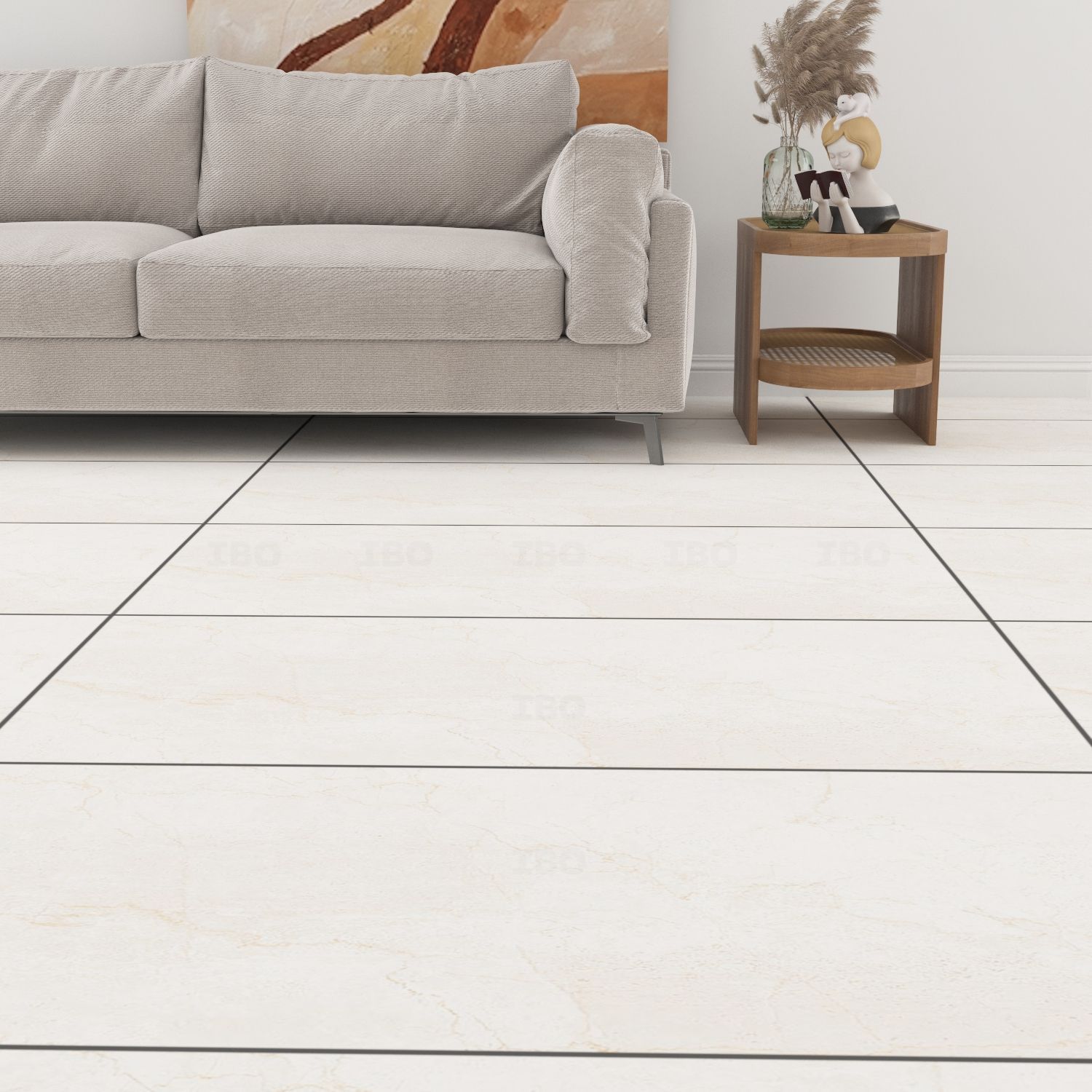 Somany Duragres Grande Valor Bottichino Next Crema FP Glossy 1200 mm x 600 mm GVT Tile