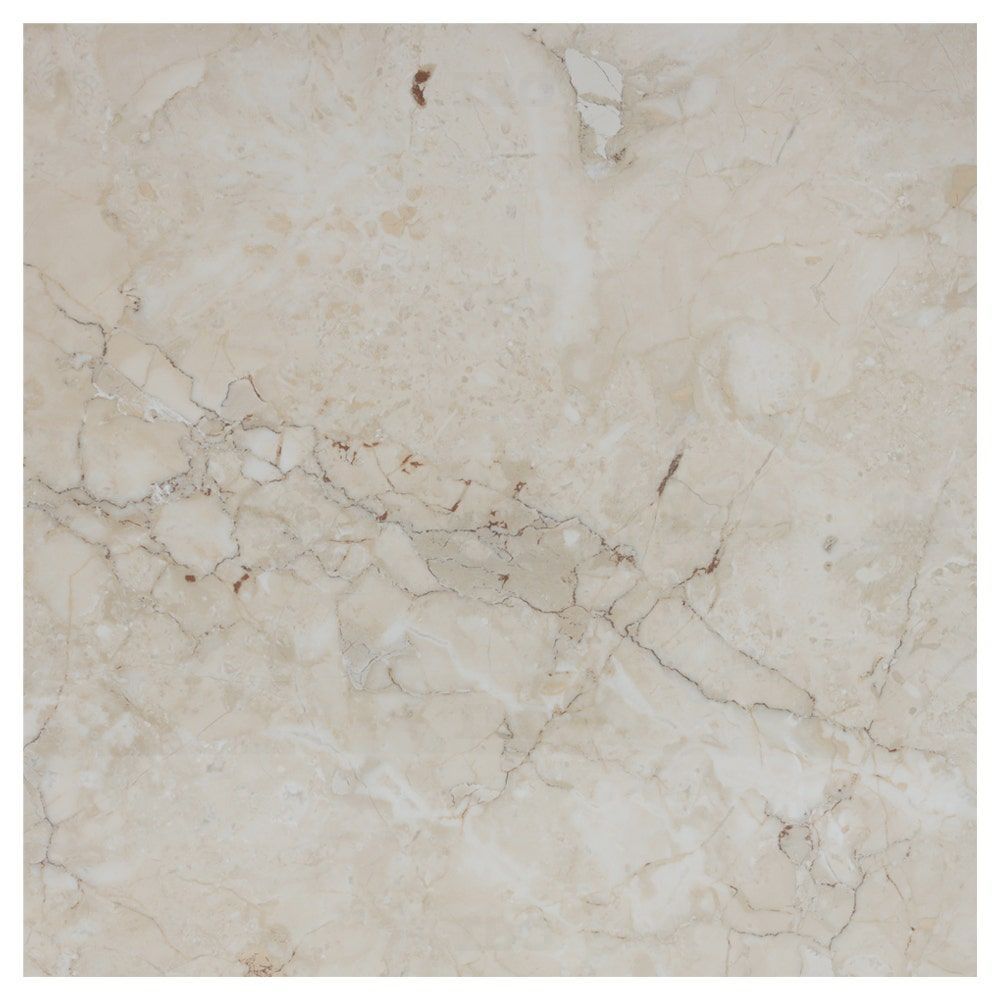 Sunhearrt Teler Crema Glossy 600 mm x 600 mm GVT Tile