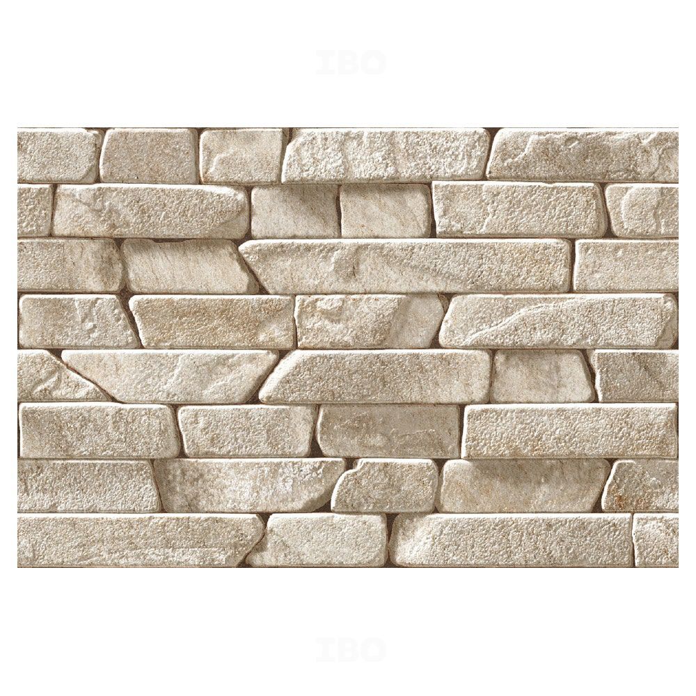 Sunhearrt Colano Beige Textured 450 mm x 300 mm Ceramic Elevation Tile