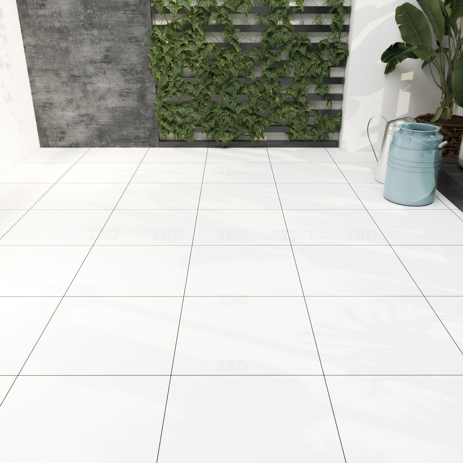 Sunhearrt Roof White Textured 300 mm x 300 mm Ceramic Floor Tile