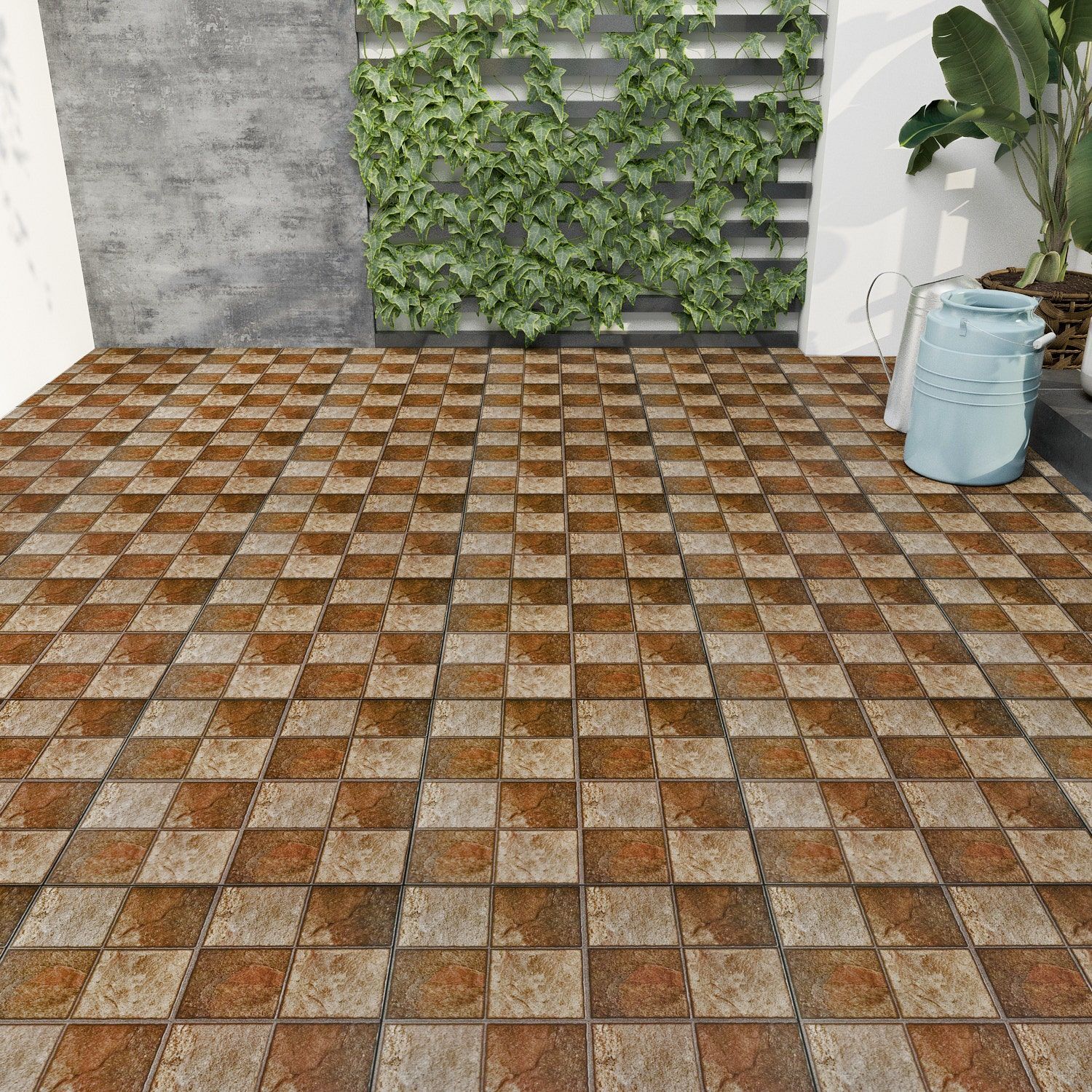 Orient Bell HRP Cobble Stone Natural Textured 400 mm x 400 mm Ceramic Parking Tile