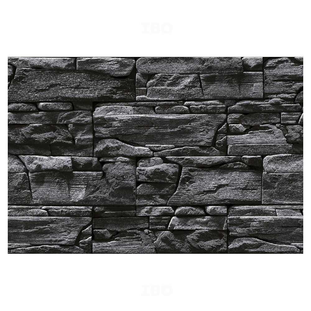 Sunhearrt Vinus Black Textured 450 mm x 300 mm Ceramic Elevation Tile